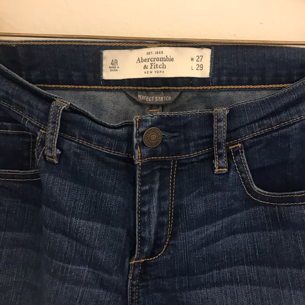 A&F low rise stretch jeans
